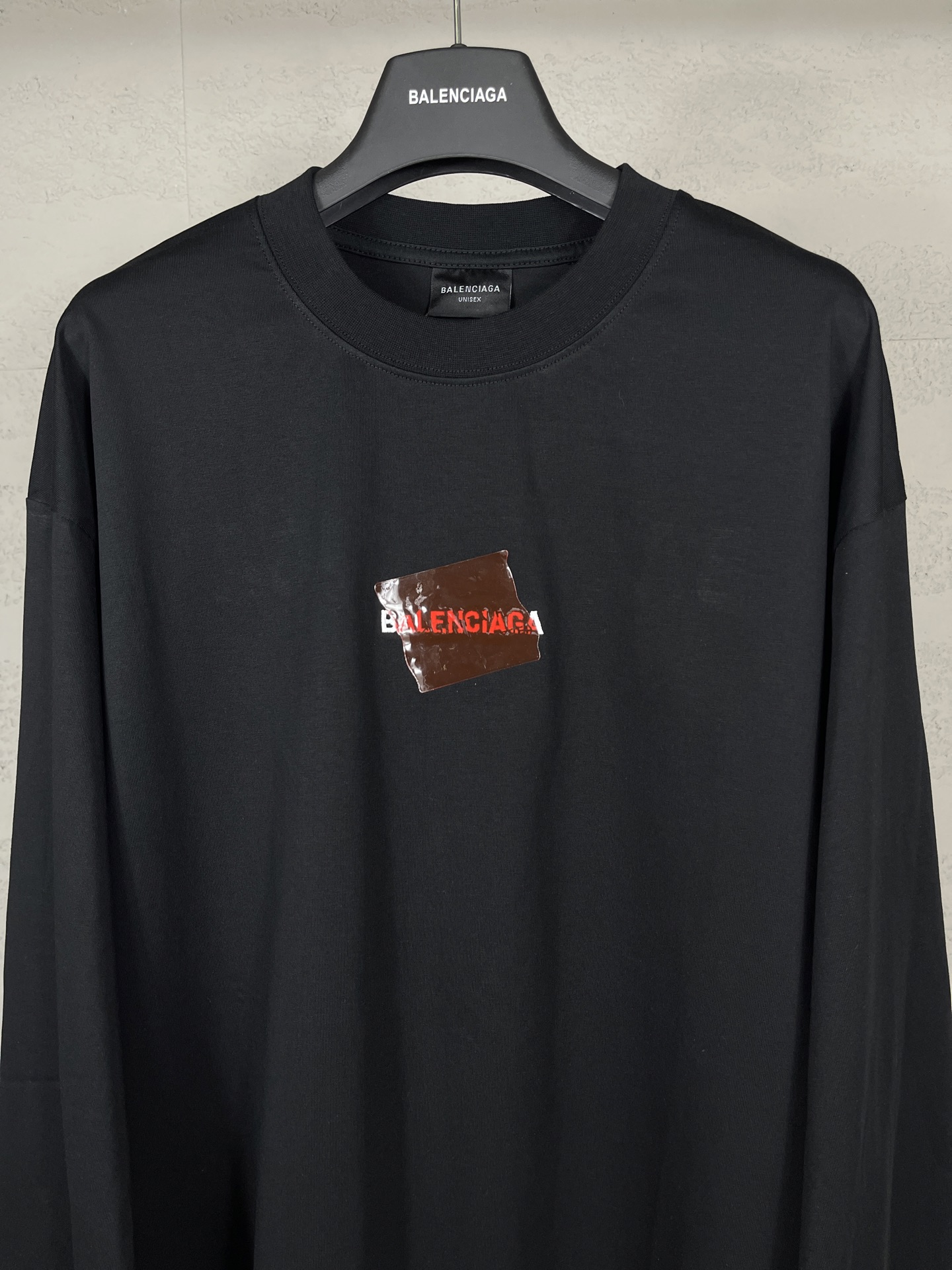 Balanciag@ Tape Logo long-sleeve shirt. 2025