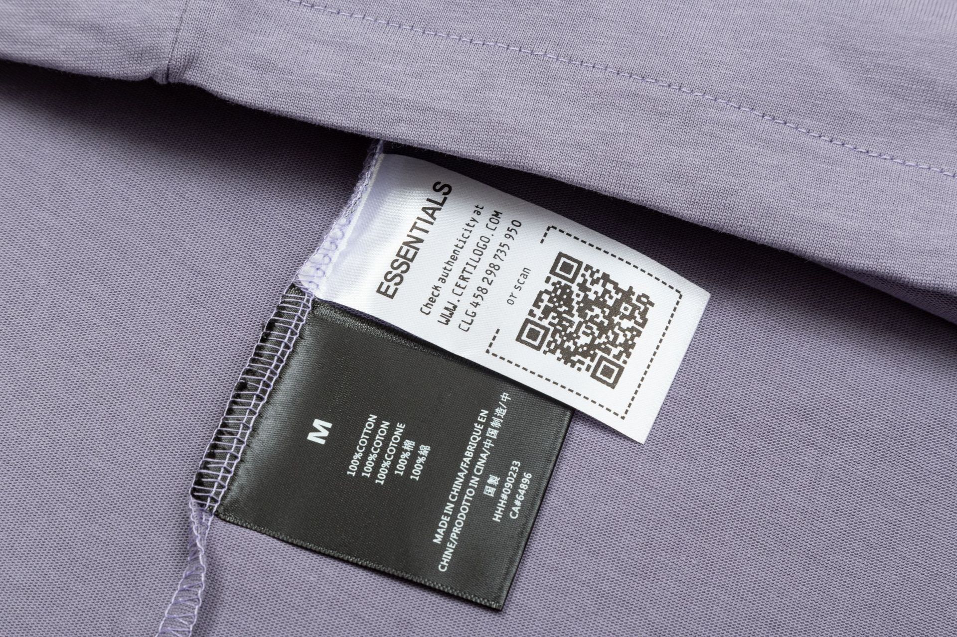 FOG  Essentials 2025 Spring SummerLetter Print Short Sleeve T-Shirt