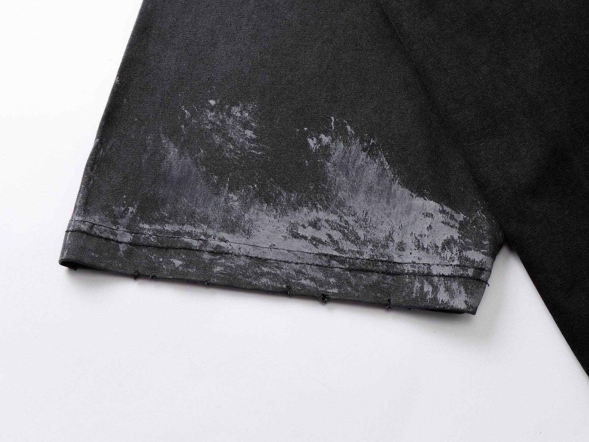 Balanciag@ Washed Distressed Short-Sleeve T-Shirt FW25