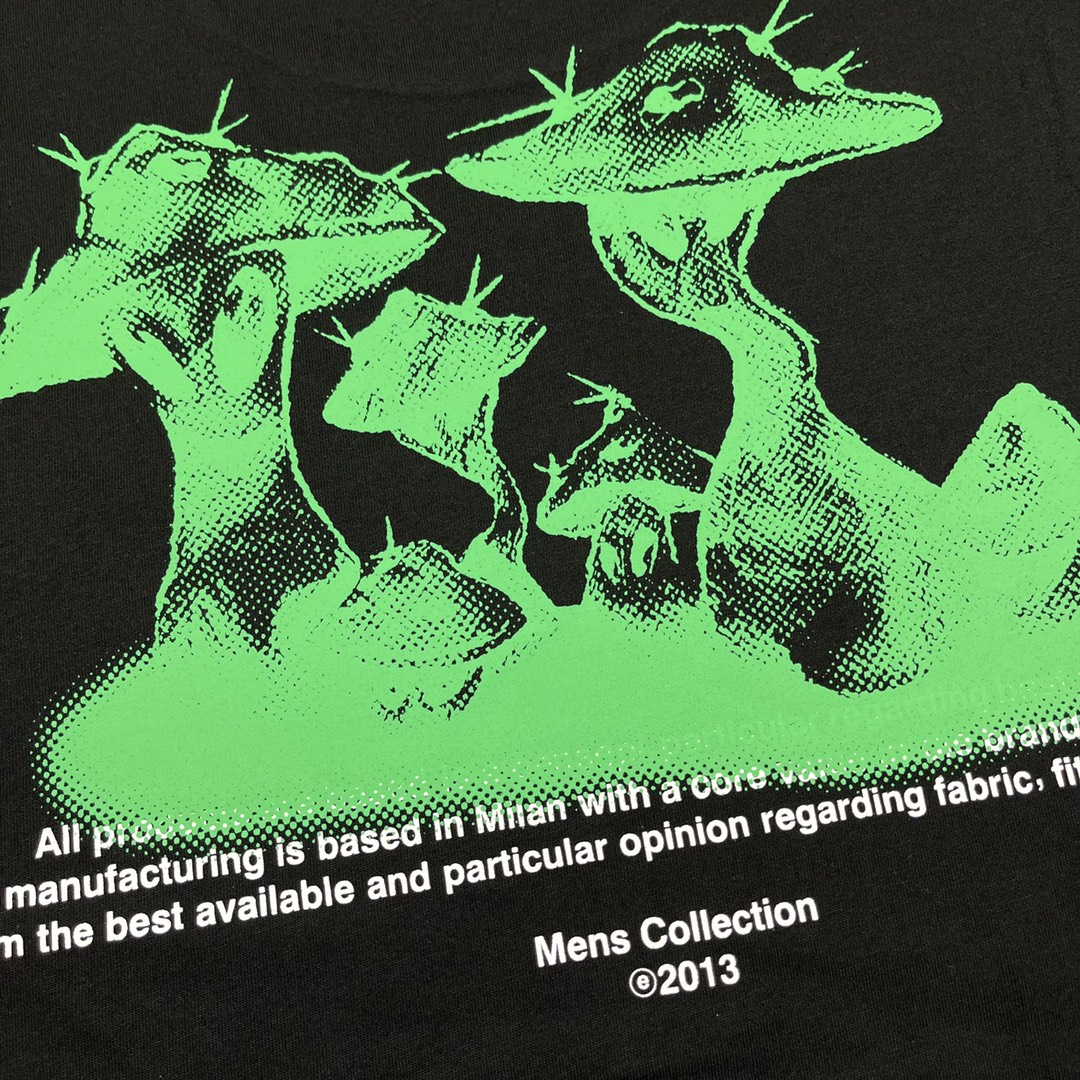 Ow green mushroom 🍄 printing short sleeves