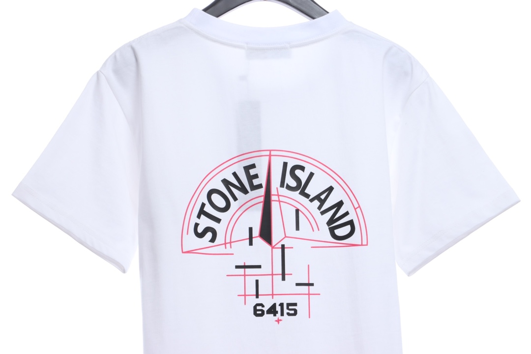 Stone Island Mechanical Compass Print Short Sleeve