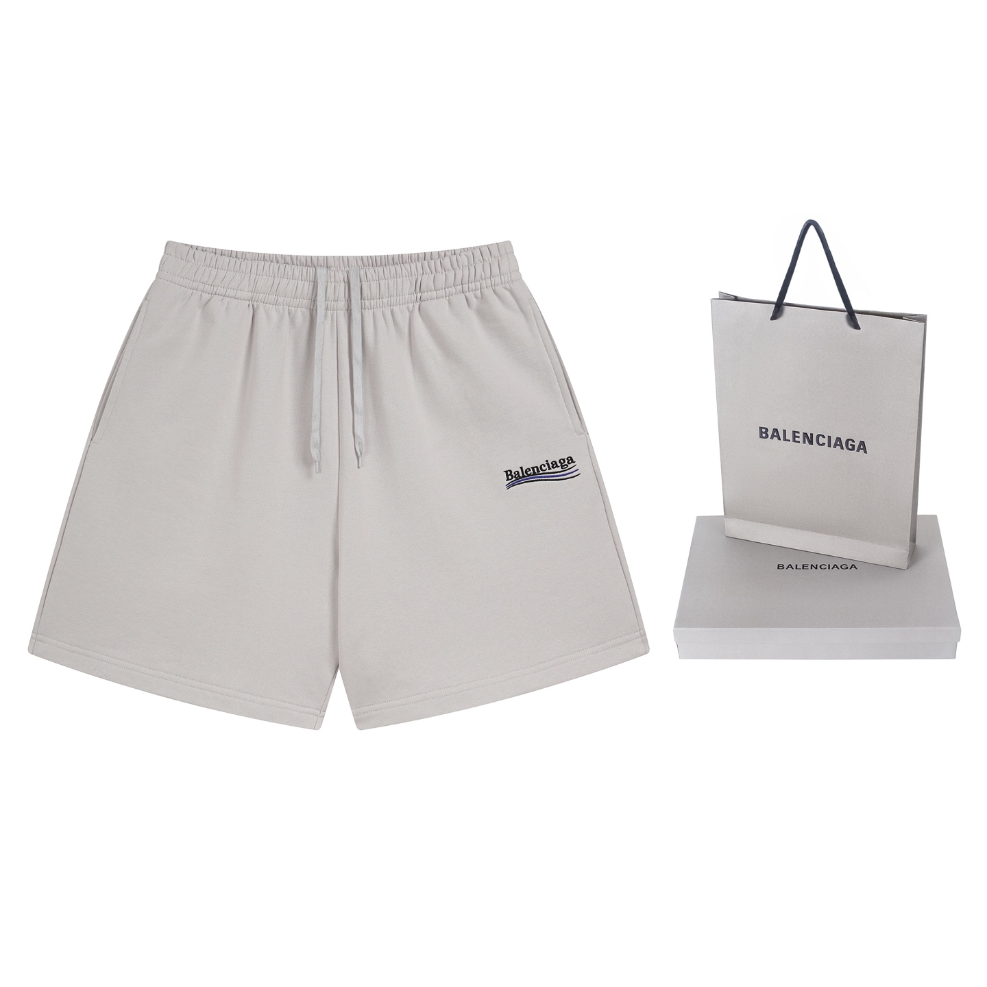 Blanciag@ Classic Wave Logo Shorts