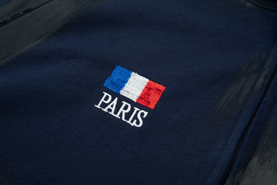 Balancig*  Zip Up Hoodie 'Dark Navy'