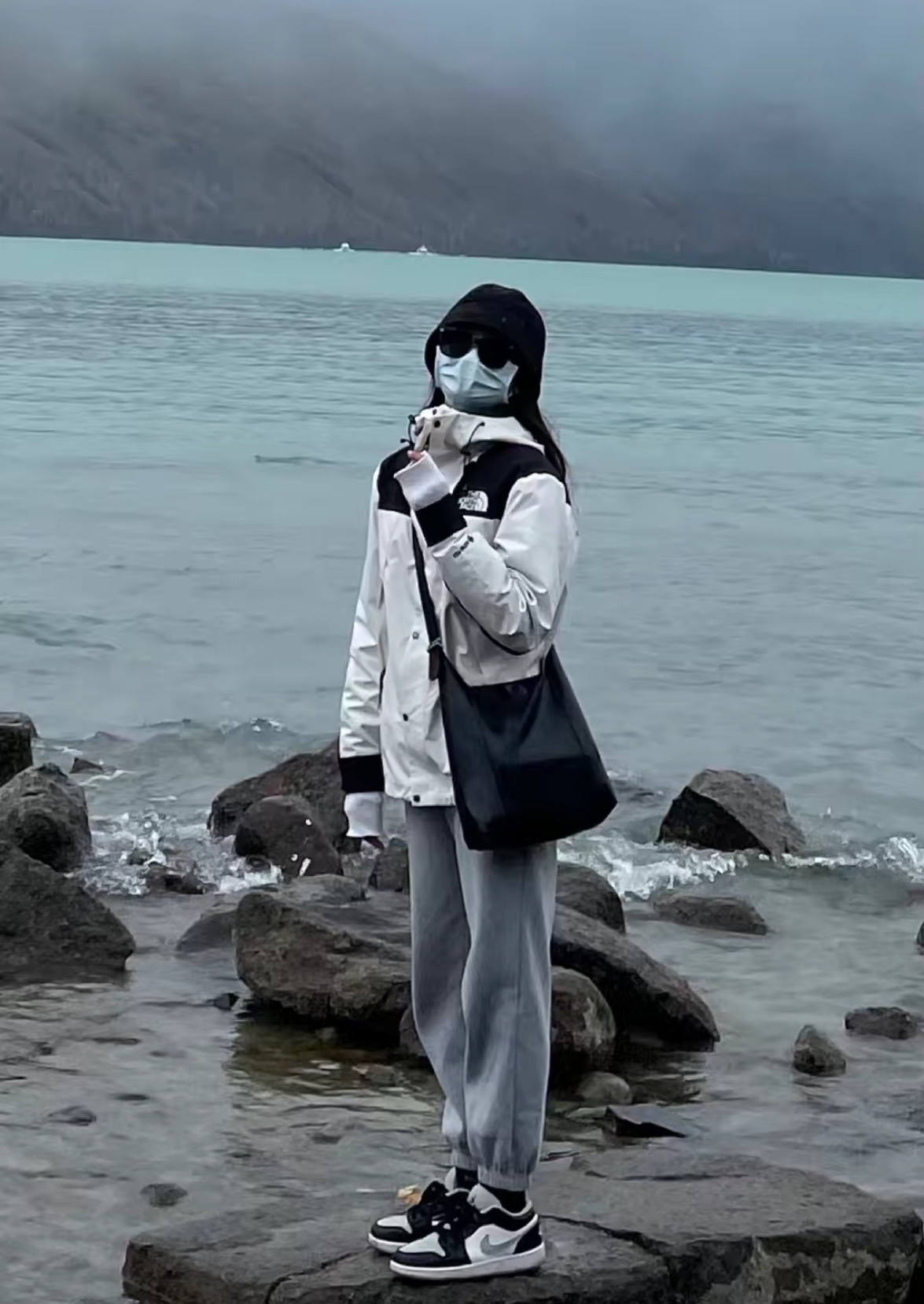 TNF Contrast Color Stitching Jacket