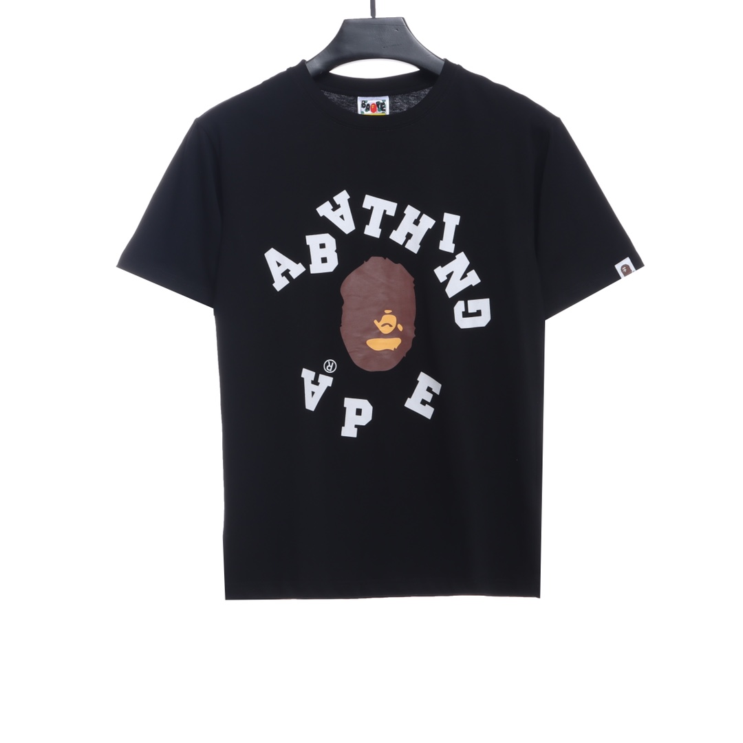 BAPE reverse ape initials printing short sleeves