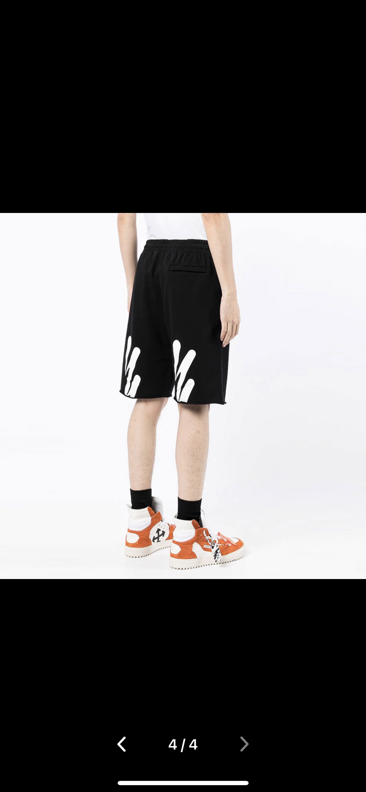 OW ECG printed shorts