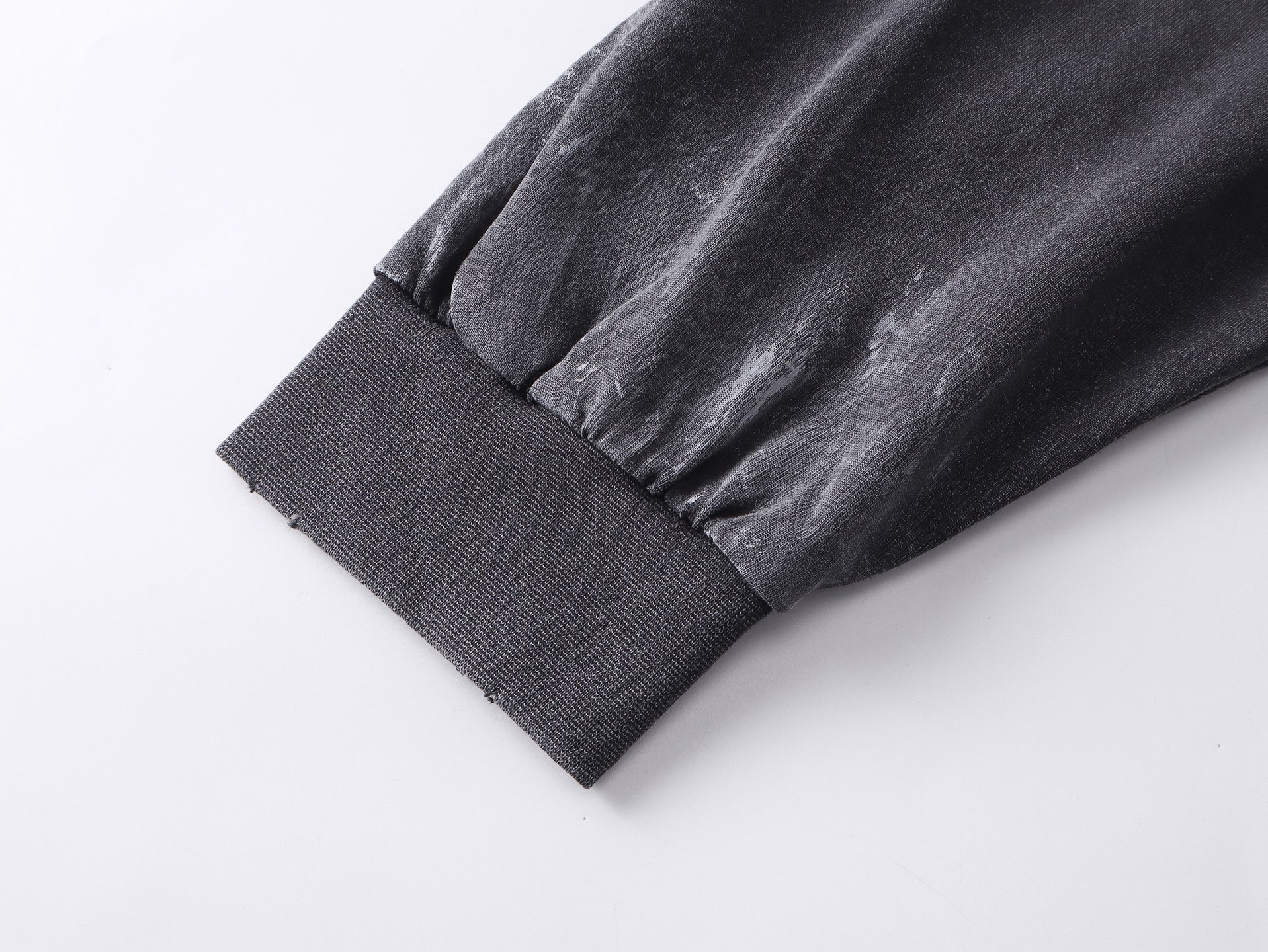 Balanciag@ Graffiti distressed long-sleeve shirt. 2025