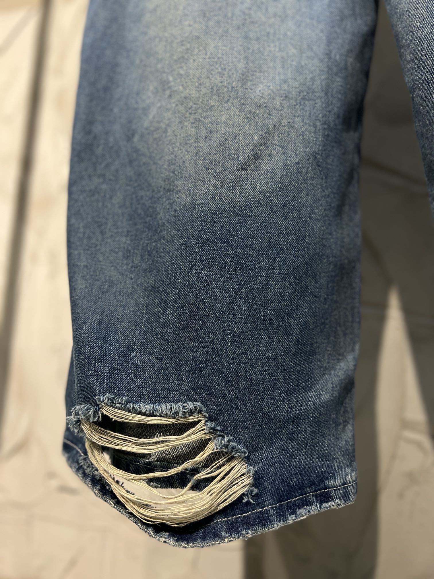 Balancig@ Men's Blue Patched Cotton Cargo Pants