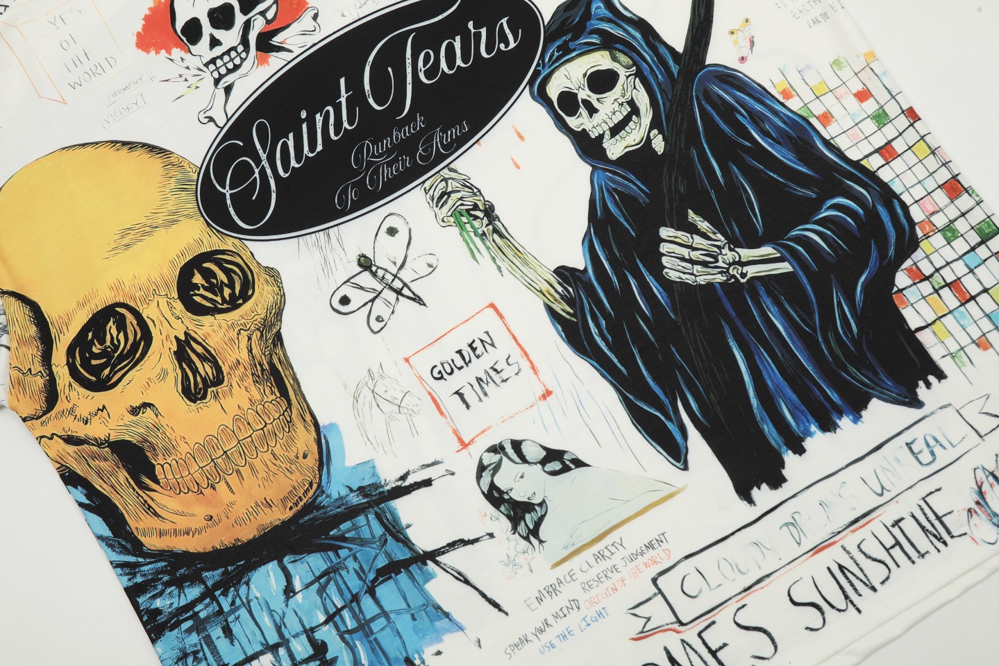 Saint Mich@el Tears  Skull Full Print Long Sleeve