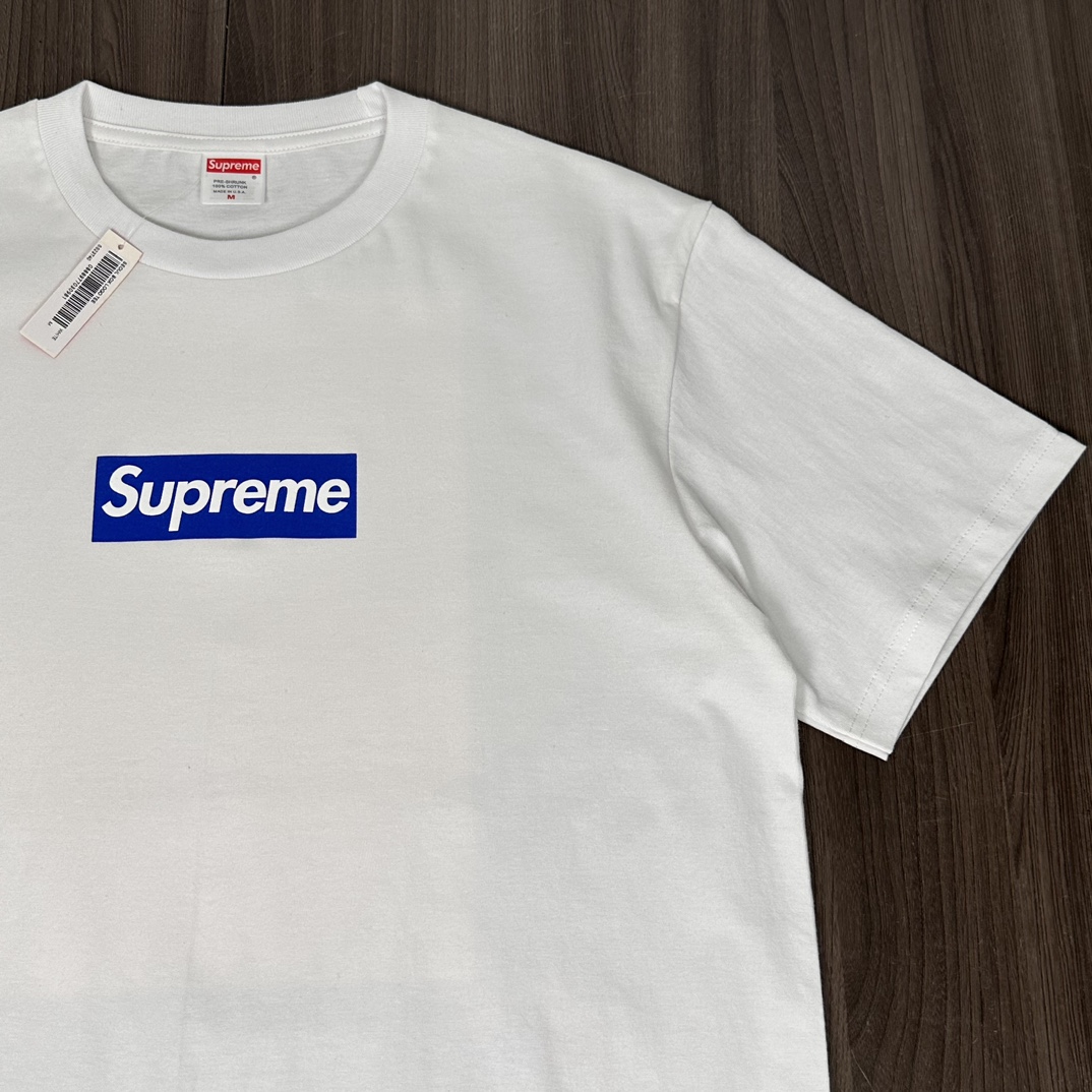 Suprem3 Seoul Box Logo Tee White
