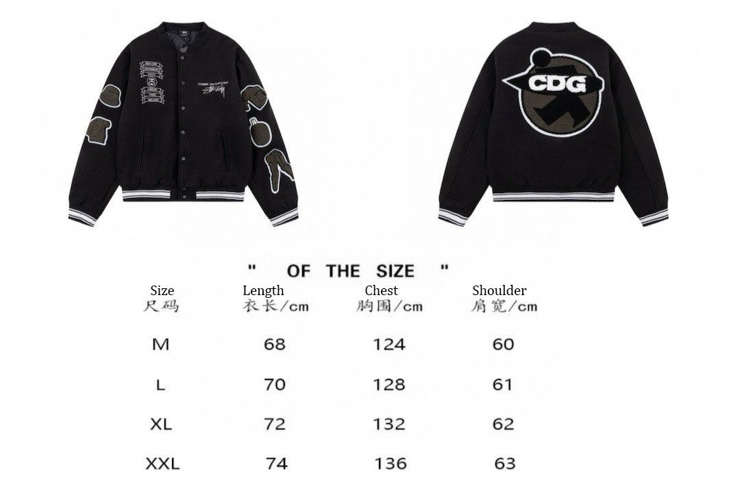 Stussy x CDG 40th Anniversary Limited Jacket