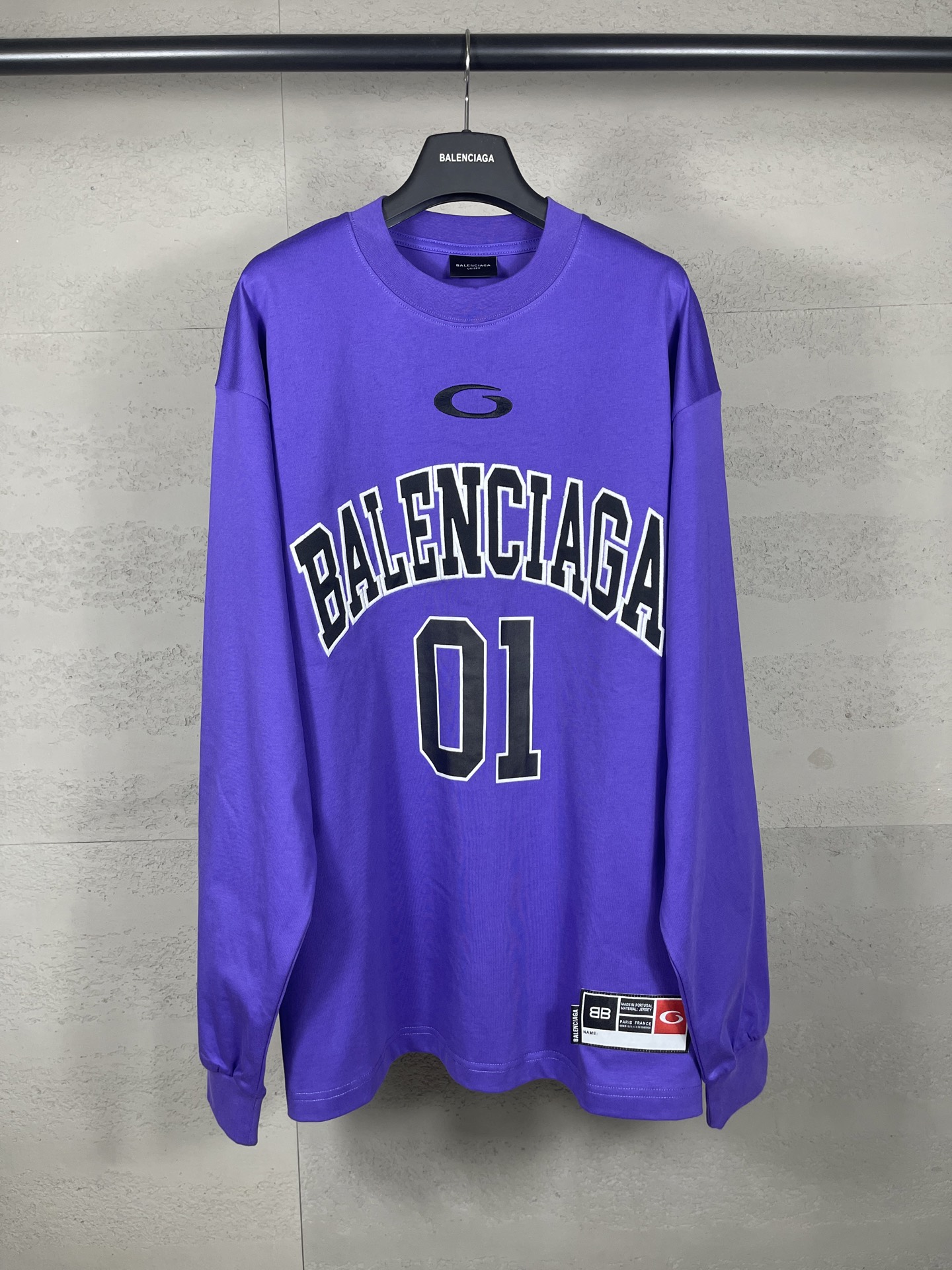 Balanciag@ Jersey Long Sleeves Tee 2025