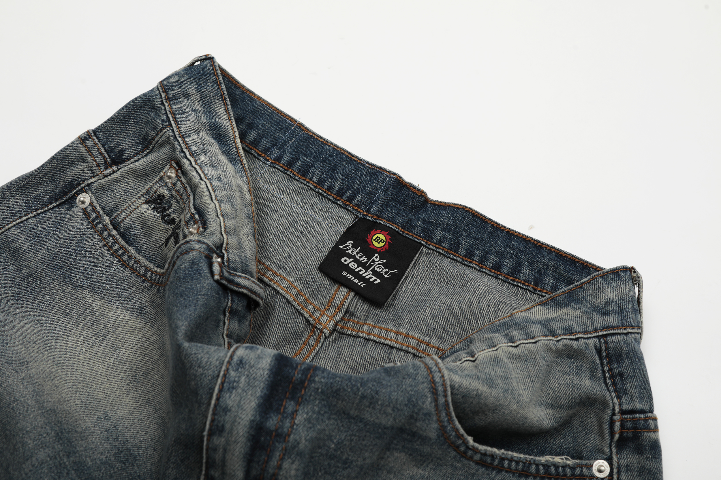 Broken Planet Washed Grey Denim Jeans