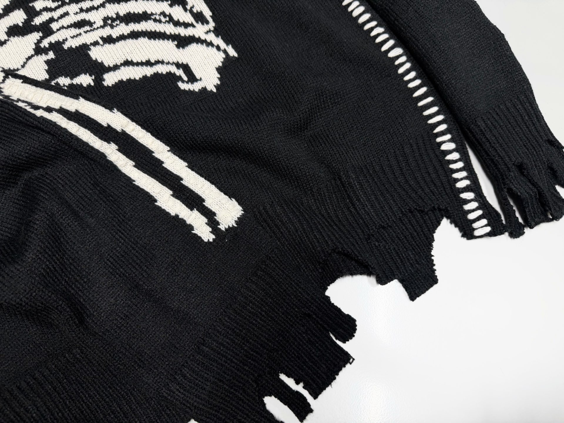 Saint Michael x Vlone Black Broken Sweat