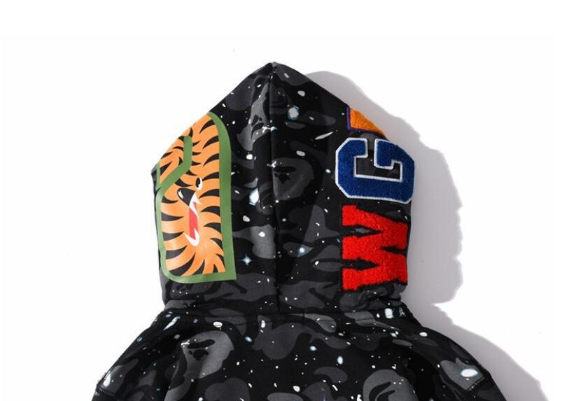 Bape Camo Double Shark Full Zip Hoodie