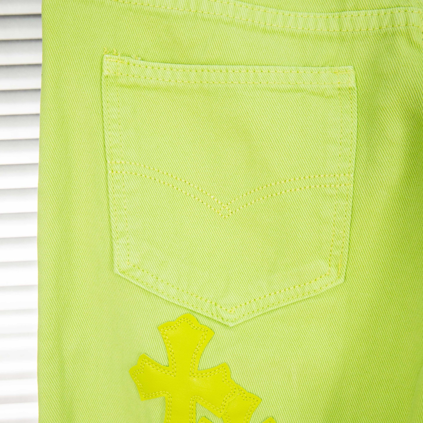 Chrome Hearts Croesses Dopamine Green Pants