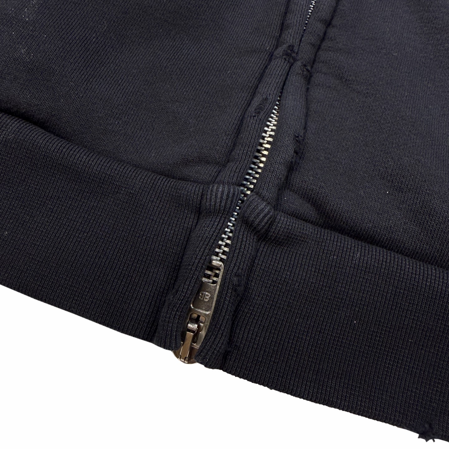 Balanciag@ Cracked Print Zipper Hoodie