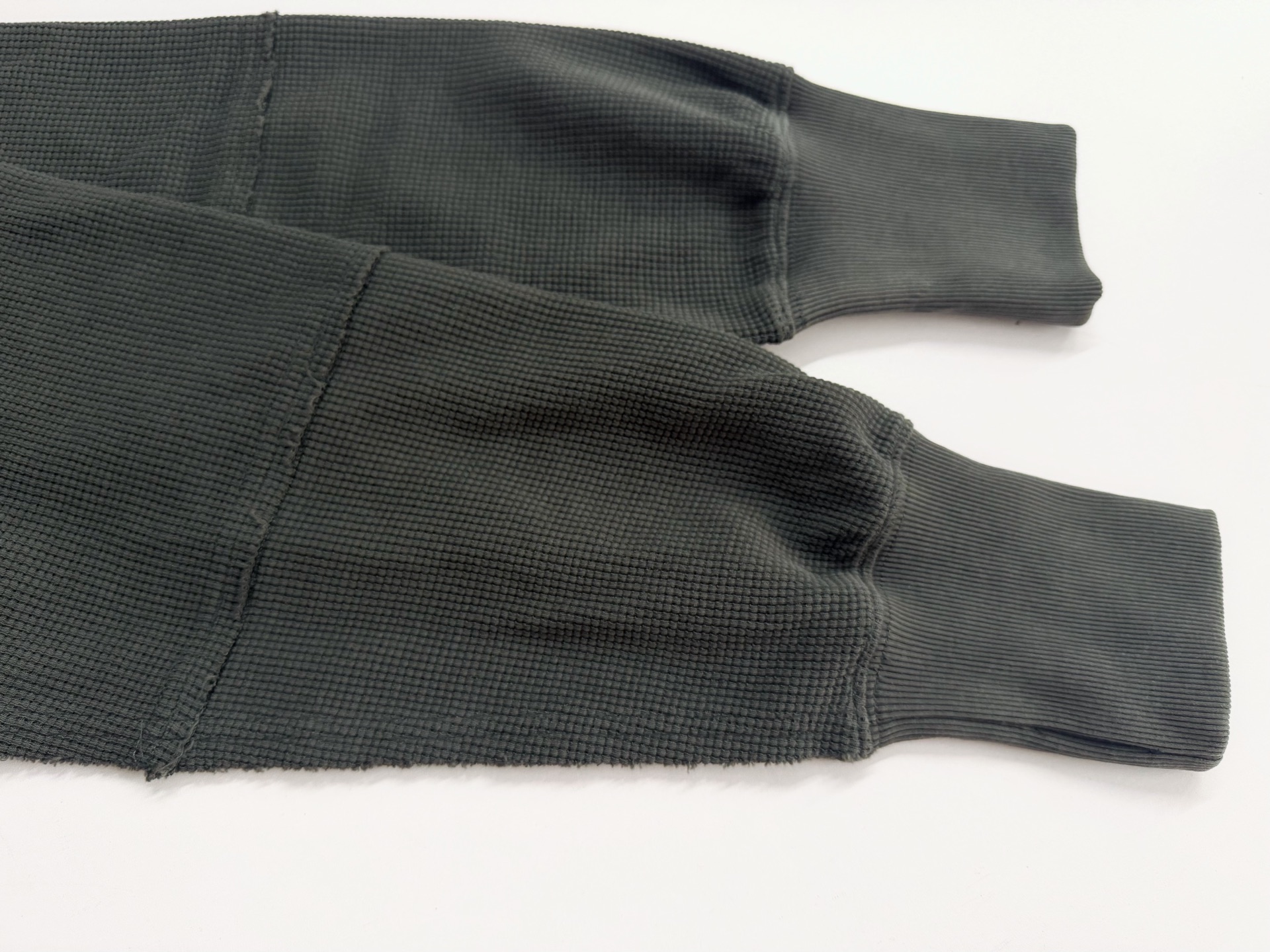 Telfar Distressed Waffle Knit Long-Sleeve