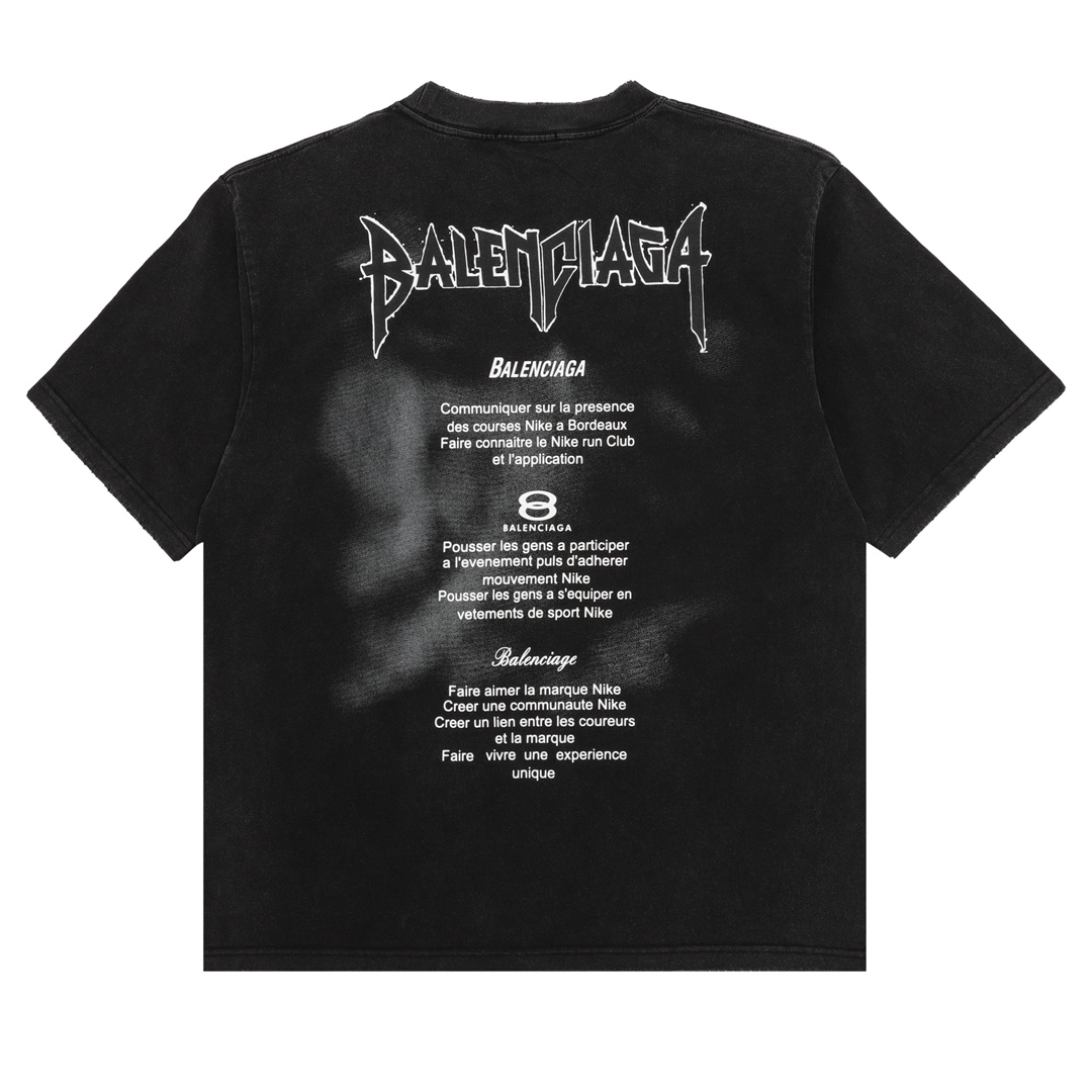 Balancig* Chest letter print T-shirt