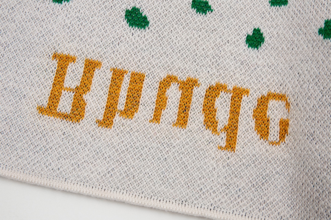 Rhud3 2023ss men's and women's same style cashew flower knitted shorts