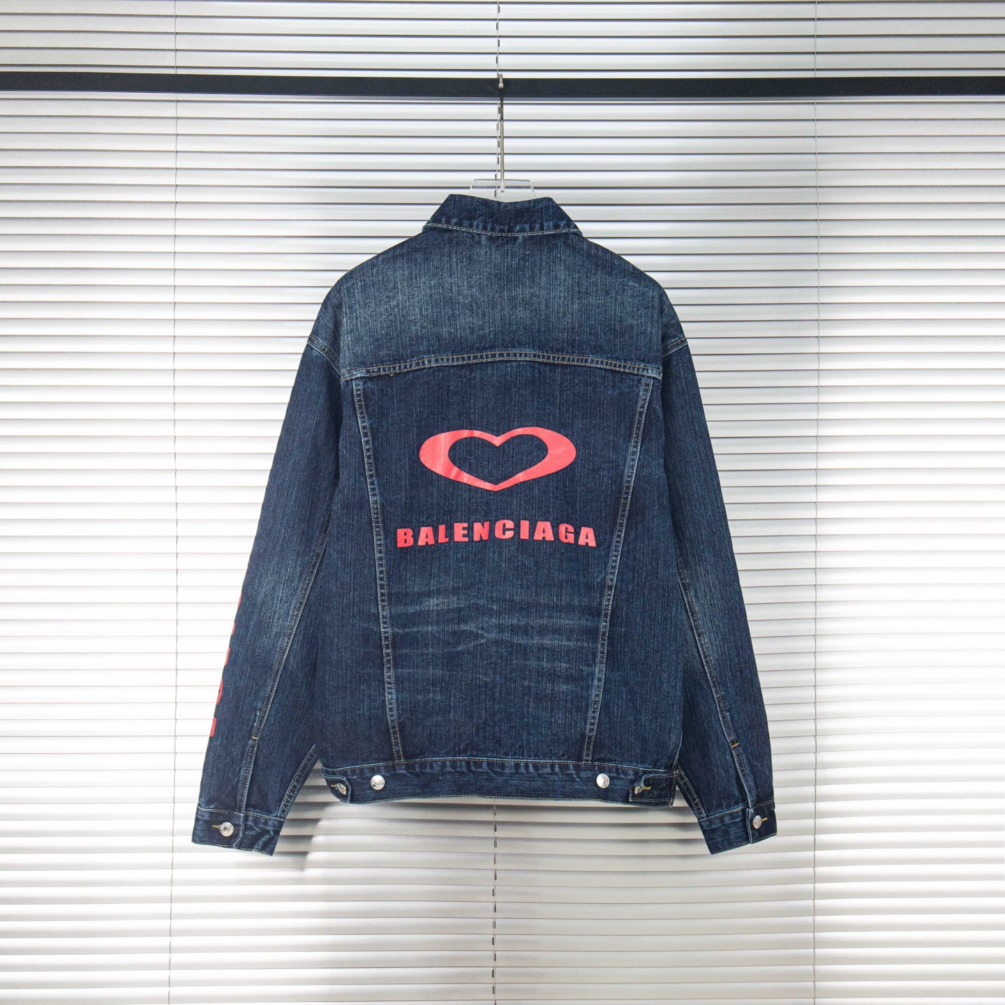 Balancig* Heart Denim Jacket