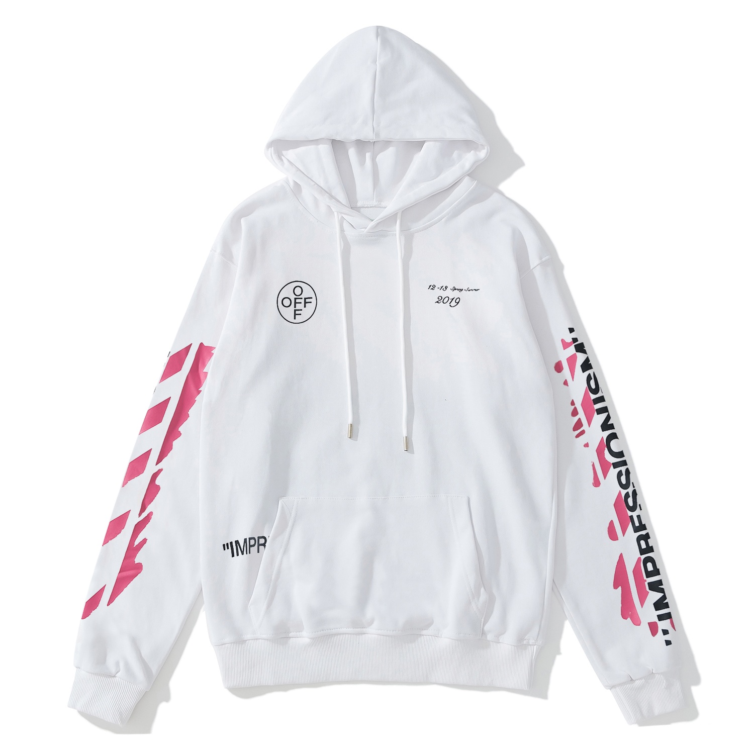 OFF-WHITE Number 99 Paired with Pink Arrow Hoodie