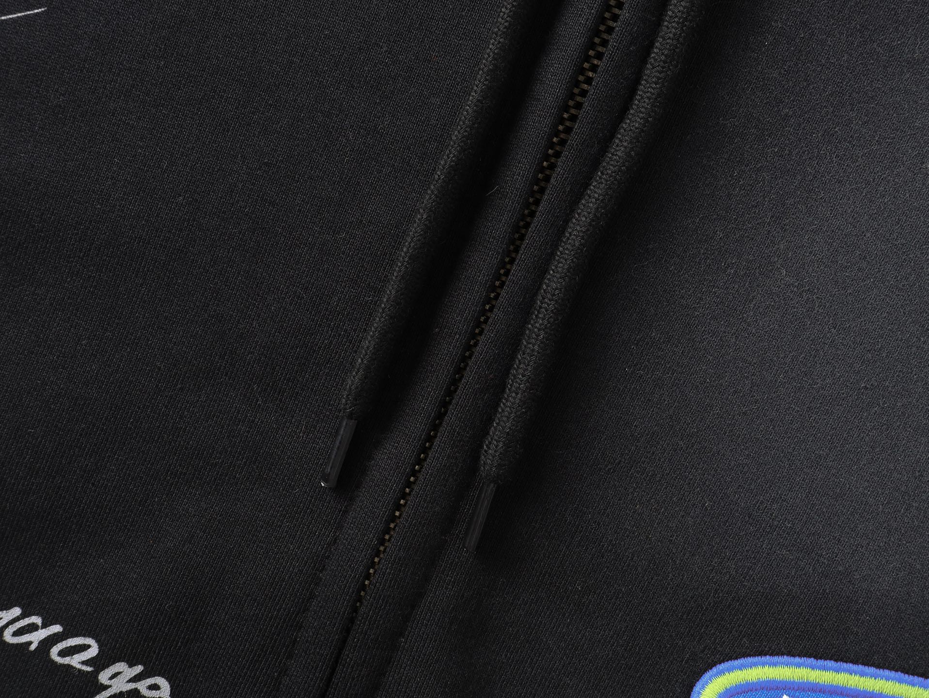 Balanciag@ Signature Print Hand-Painted Graffiti Cardigan Hoodie FW26