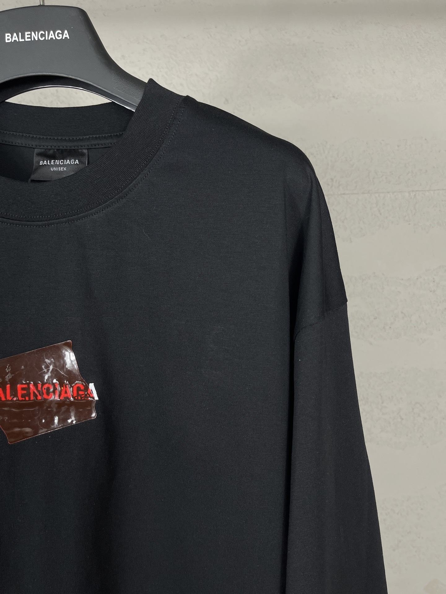 Balanciag@ Tape Logo long-sleeve shirt. 2025