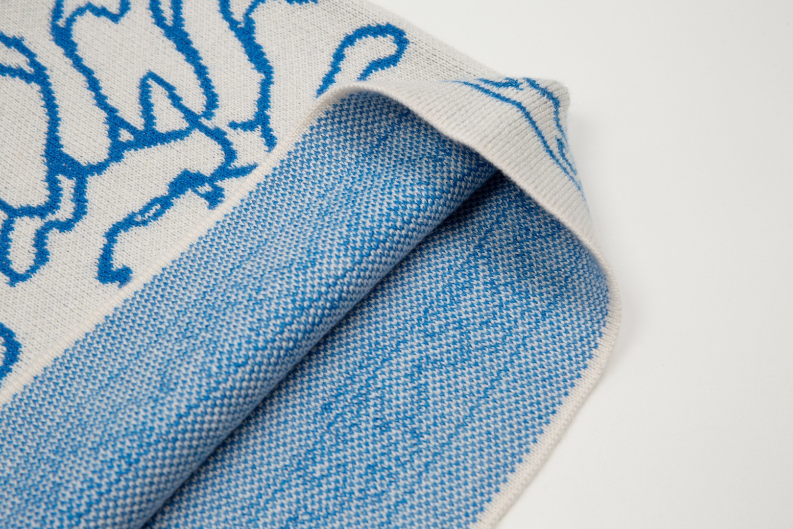 Rhud3 2023ss men's and women's identical Danube blue knitted shorts