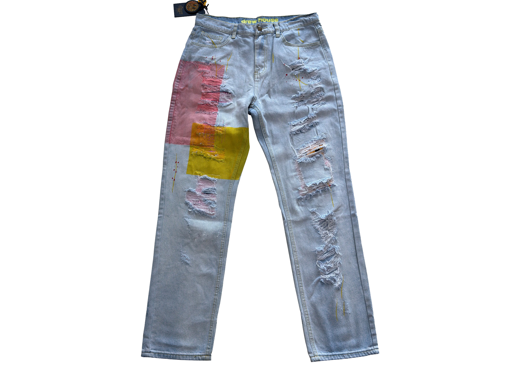 Drew House  Teddy Bear Smiling Face Jeans