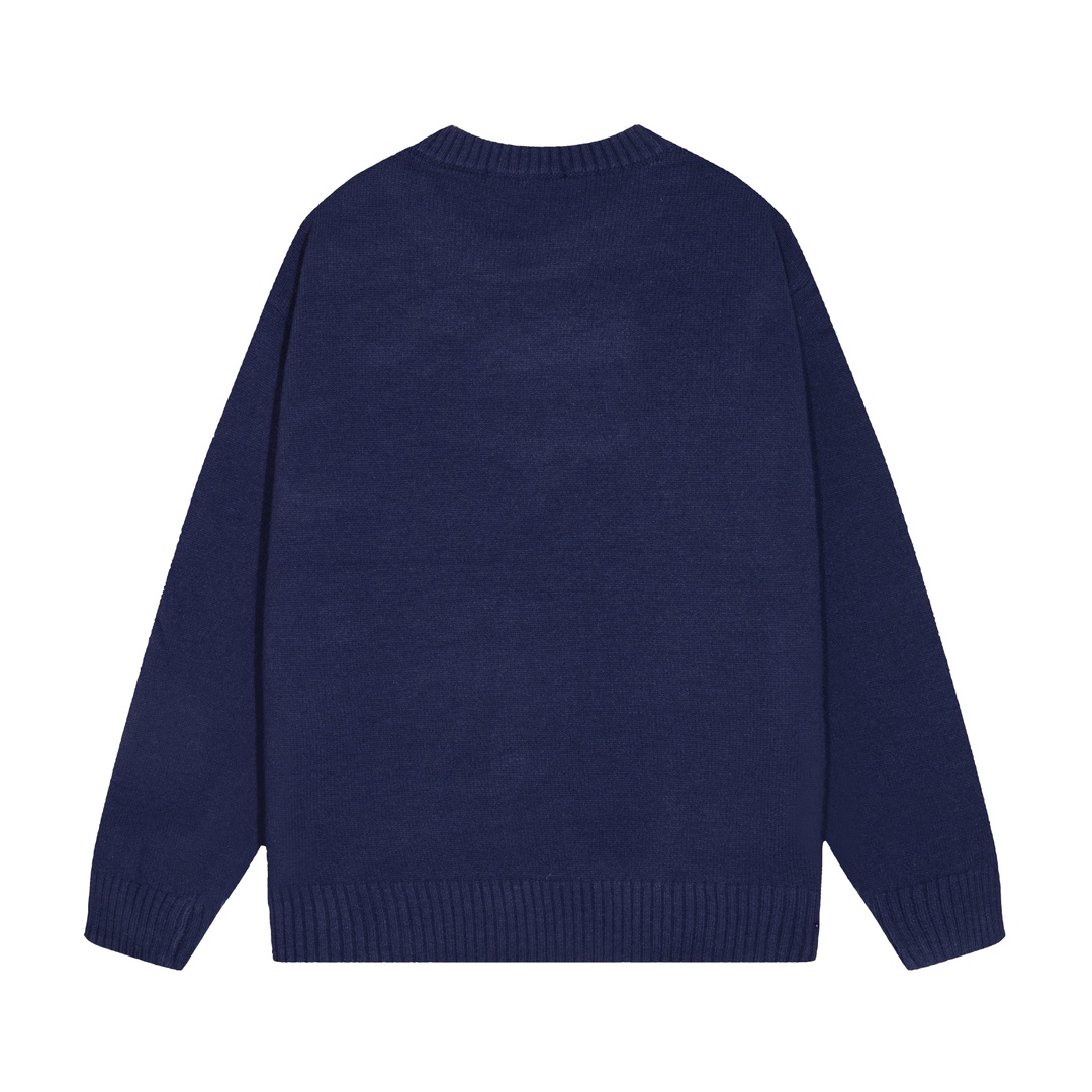 Supreme Embroidered Letter Logo Crewneck Wool Knit Sweater