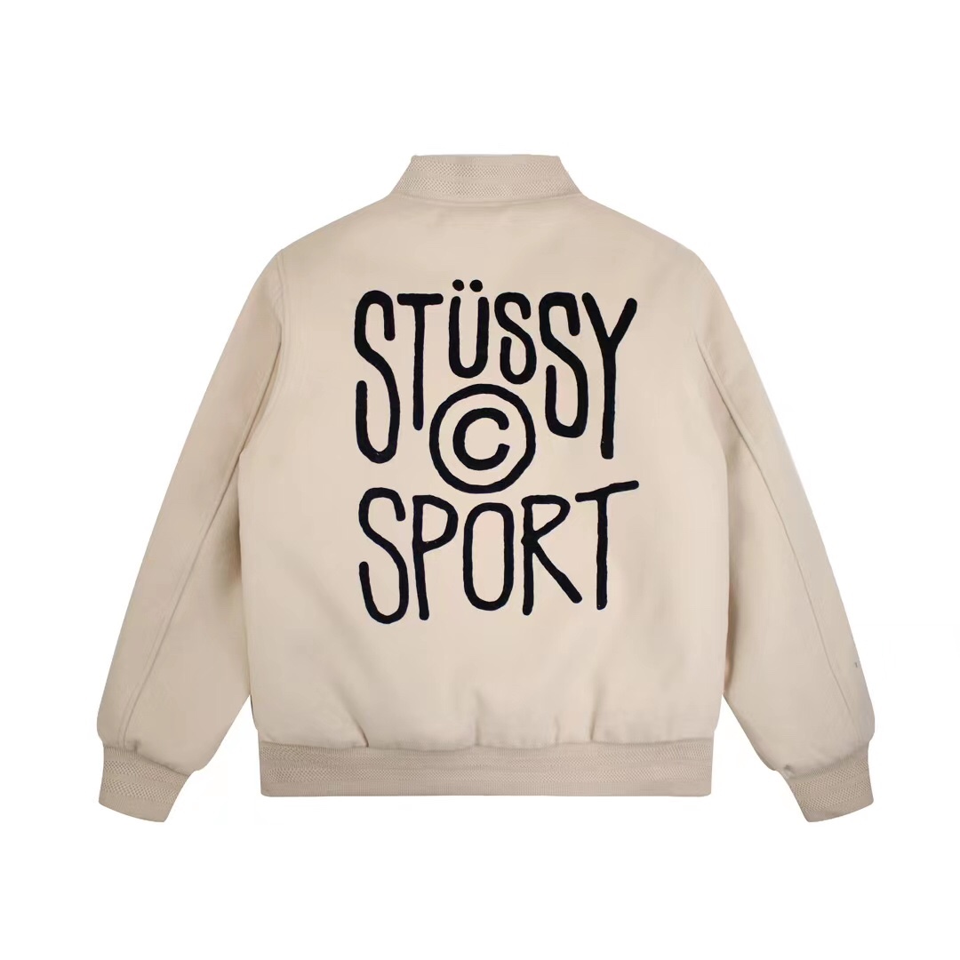 Stussy FW24  Port  Wool Varsity Jacket