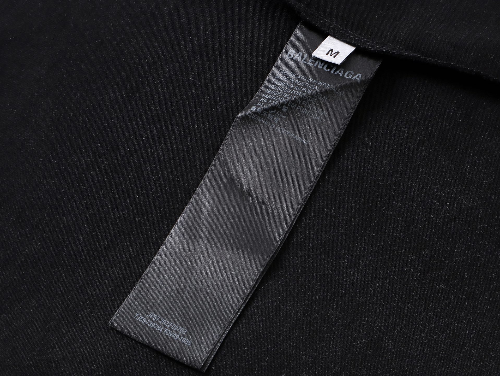 Balanciag@ Washed Distressed Short-Sleeve T-Shirt FW25