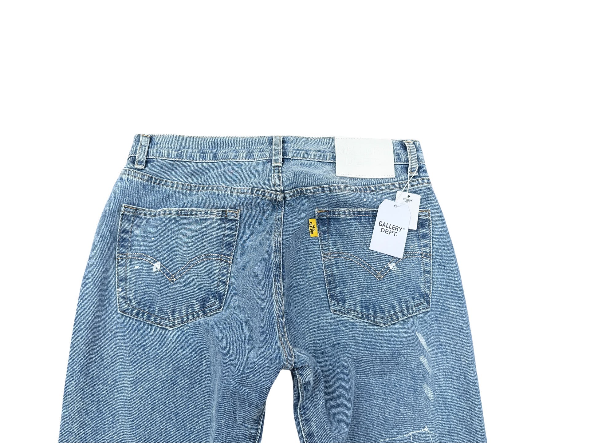 GALLERY.DEPT Distressed Patchwork Flared Jeans