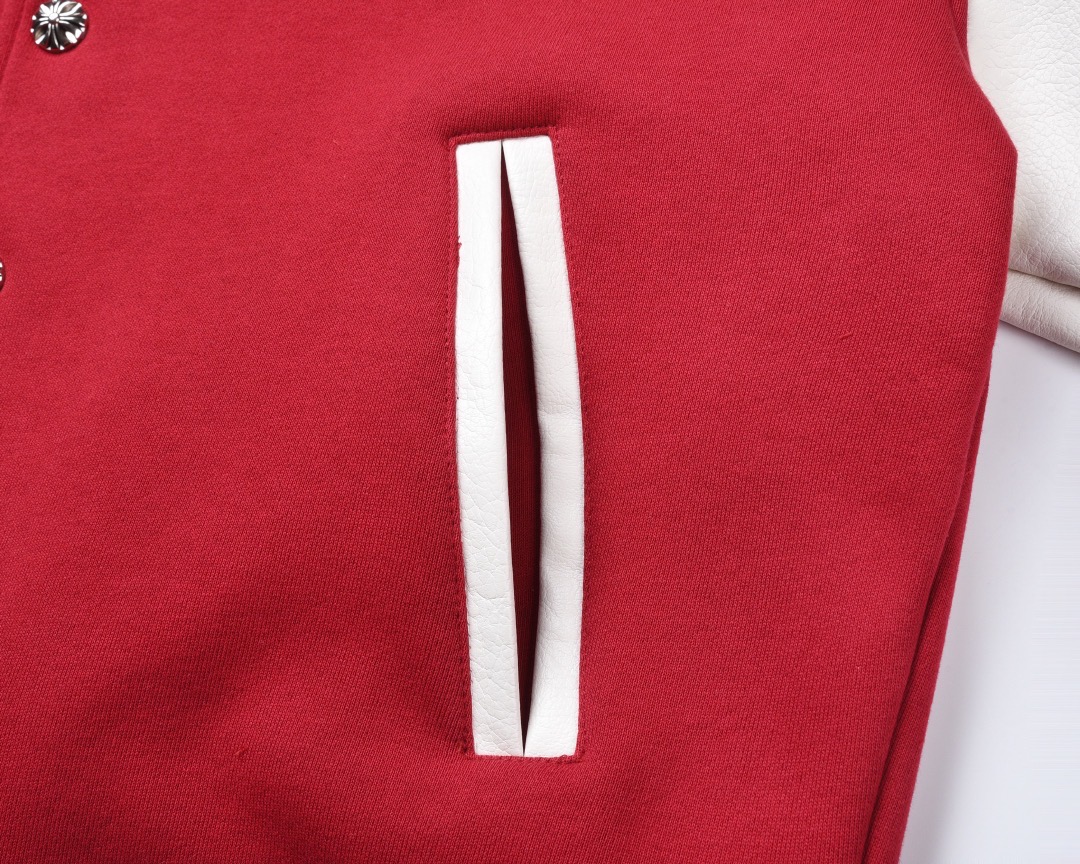 Chrome Hearts Sanskrit Cross Wool Varsity Jacket