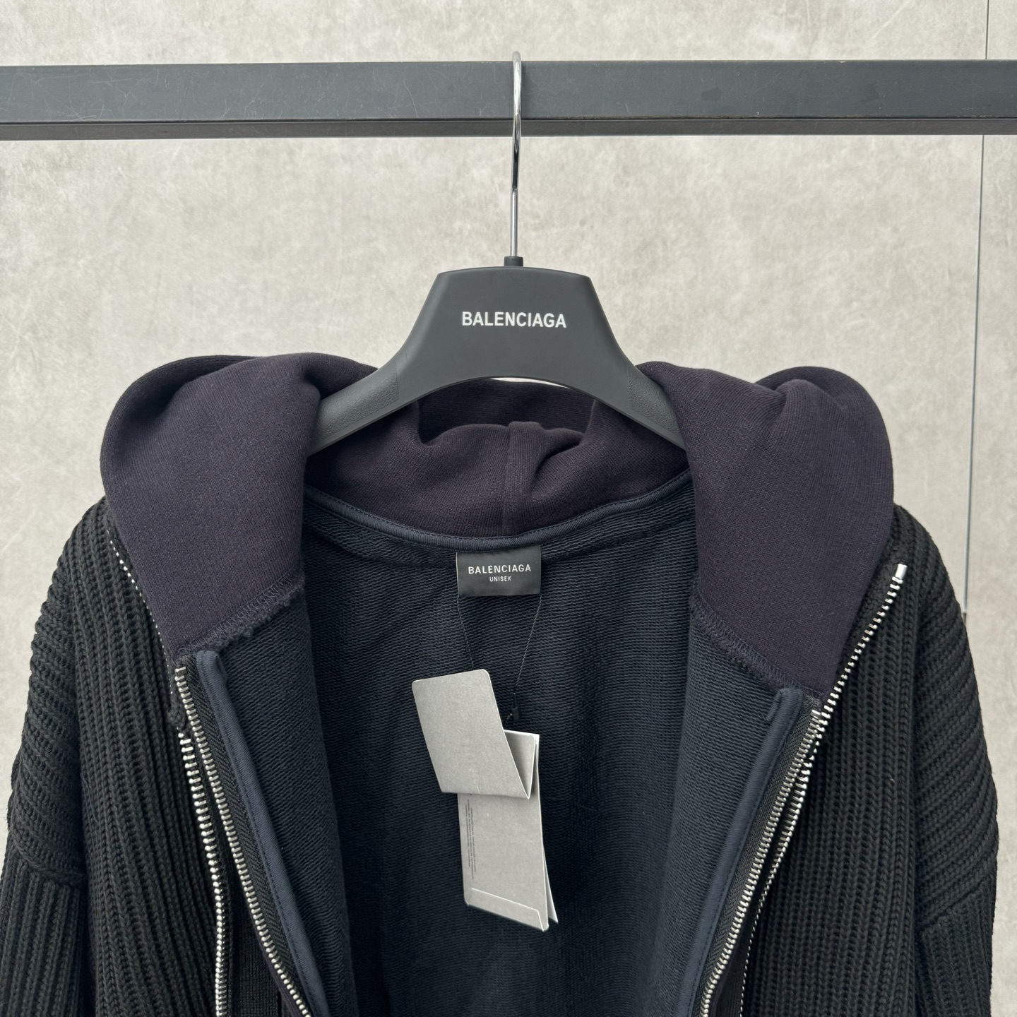 Balenciag@ Men's Zip Up Cardigan
