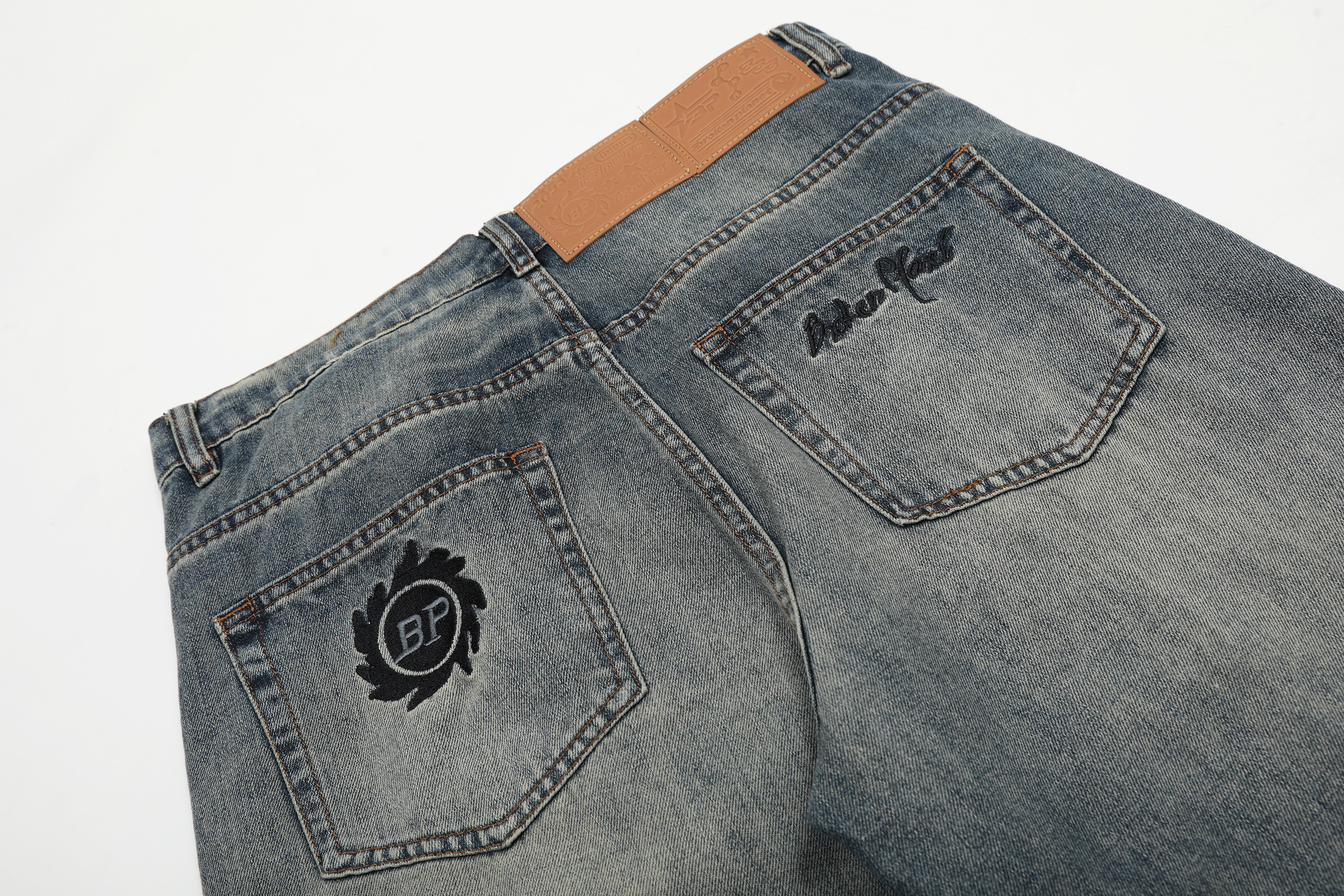 Broken Planet Washed Grey Denim Jeans