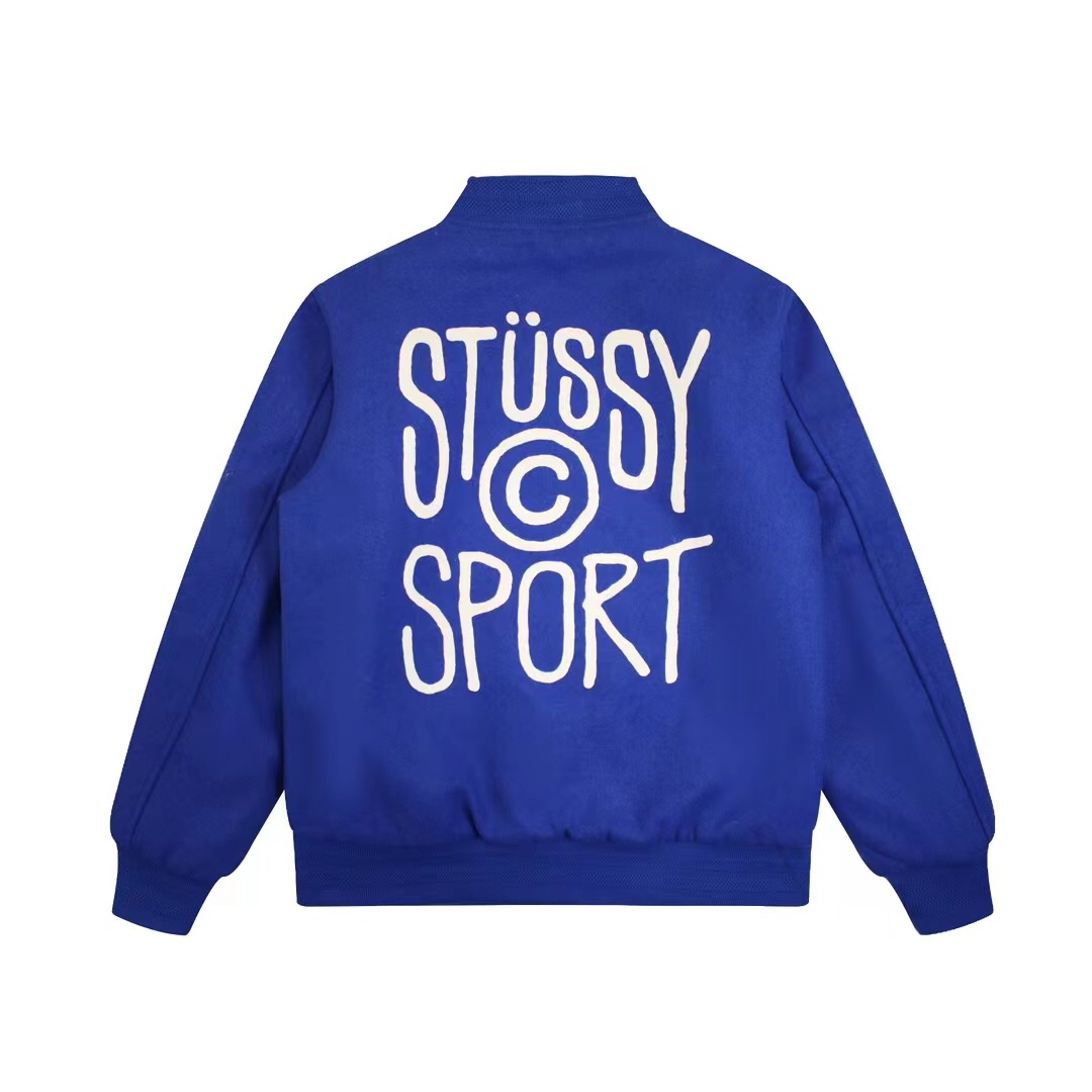 Stussy FW24  Port  Wool Varsity Jacket