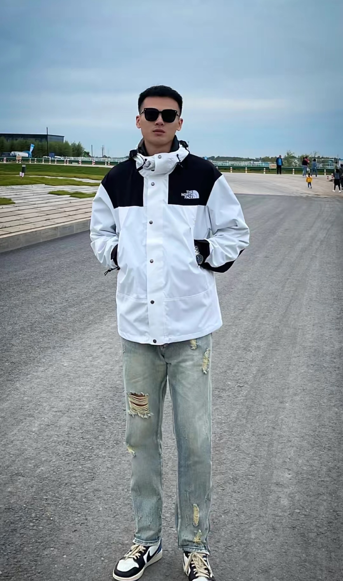 TNF Contrast Color Stitching Jacket