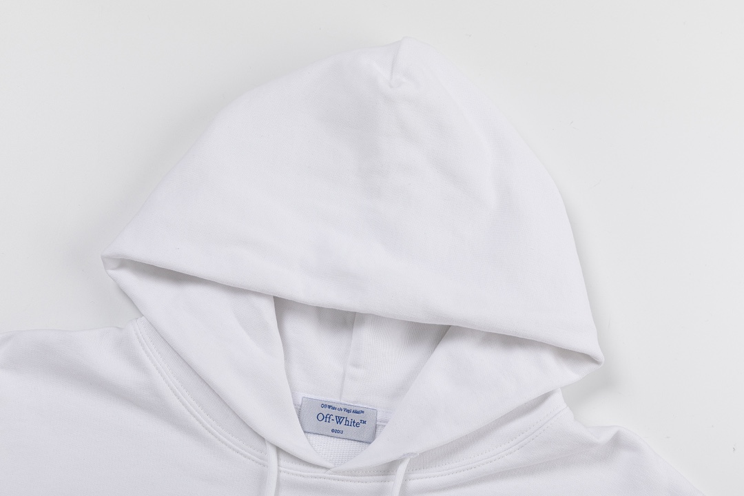 Off-White 24SS new embroidered scythe and arrow loose-fit hoodie