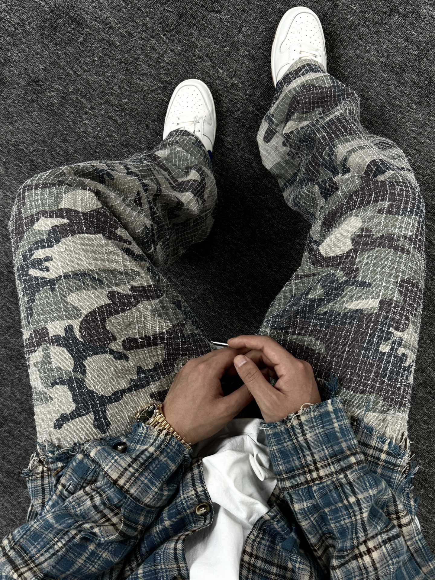 Big Ol' Camo Canvas Needlepunch Jeans