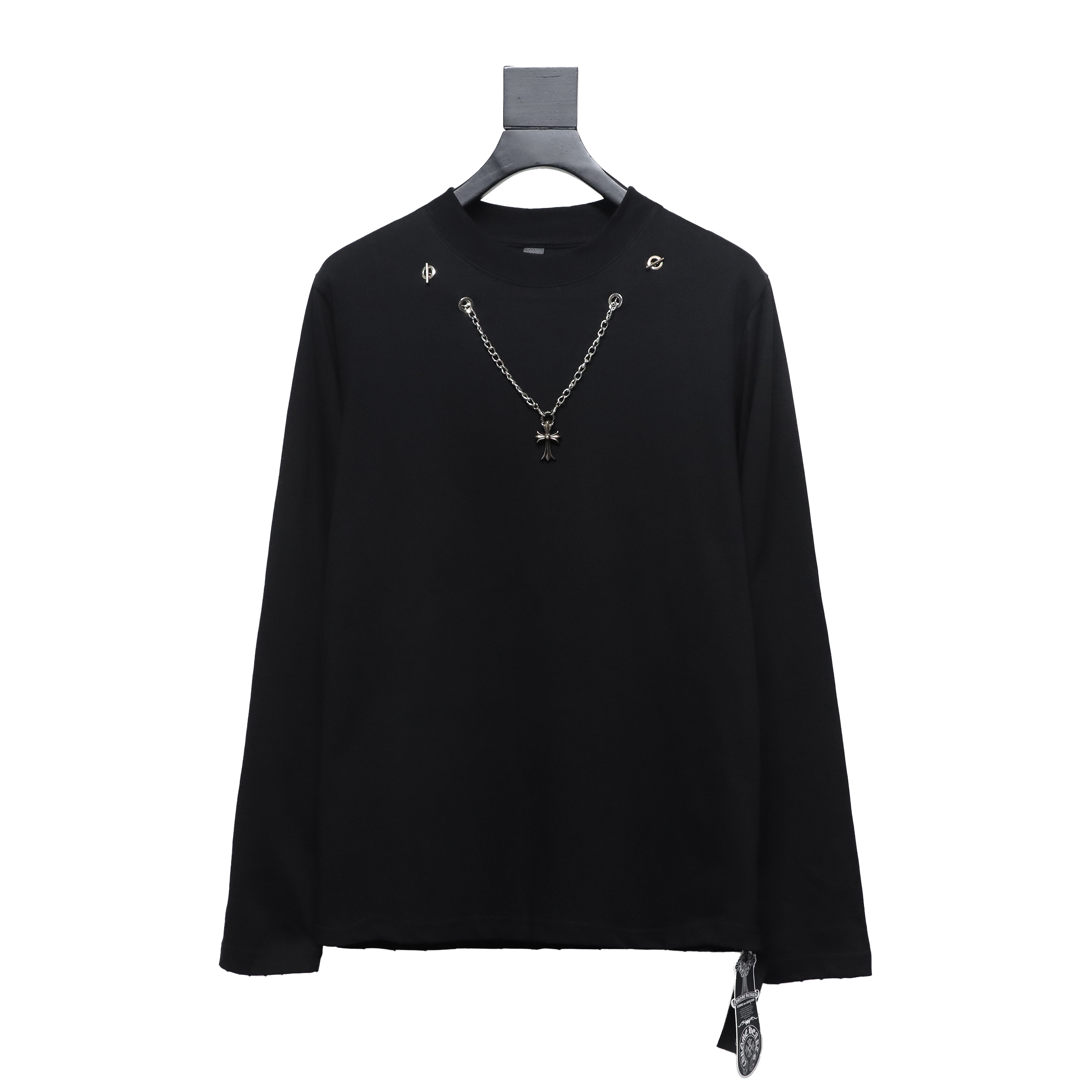 Chrome Heart Cross pendant Long Sleeve T-Shirt