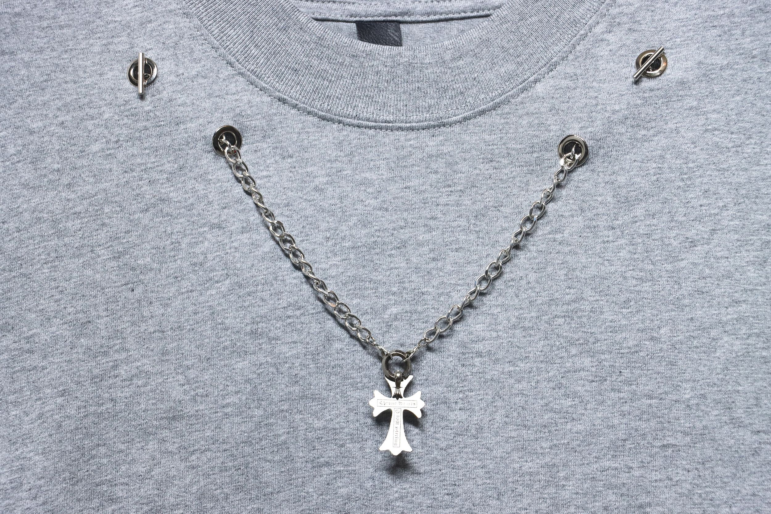 Chrome Heart Cross pendant Long Sleeve T-Shirt