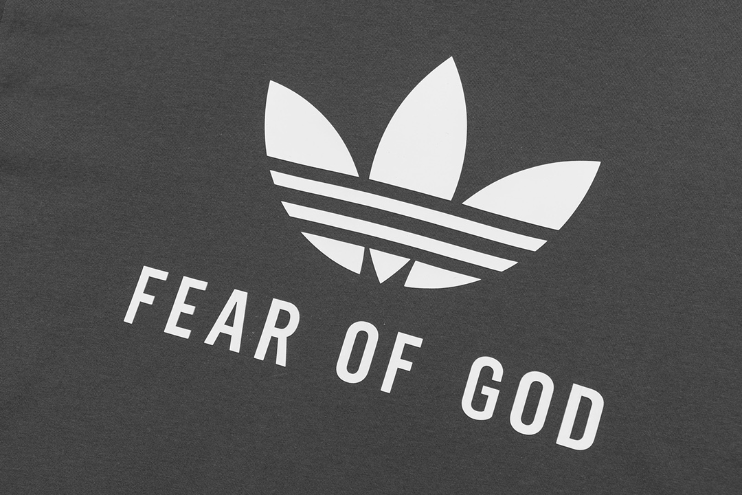 Fear of god x Adidas 1930 flocking print long-sleeved Tee