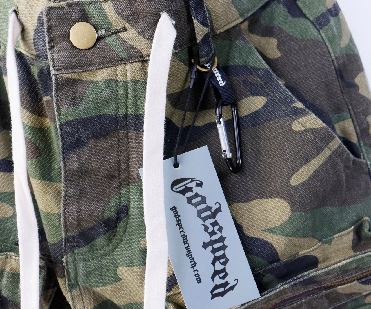 God Speed Cargo Denim Shorts