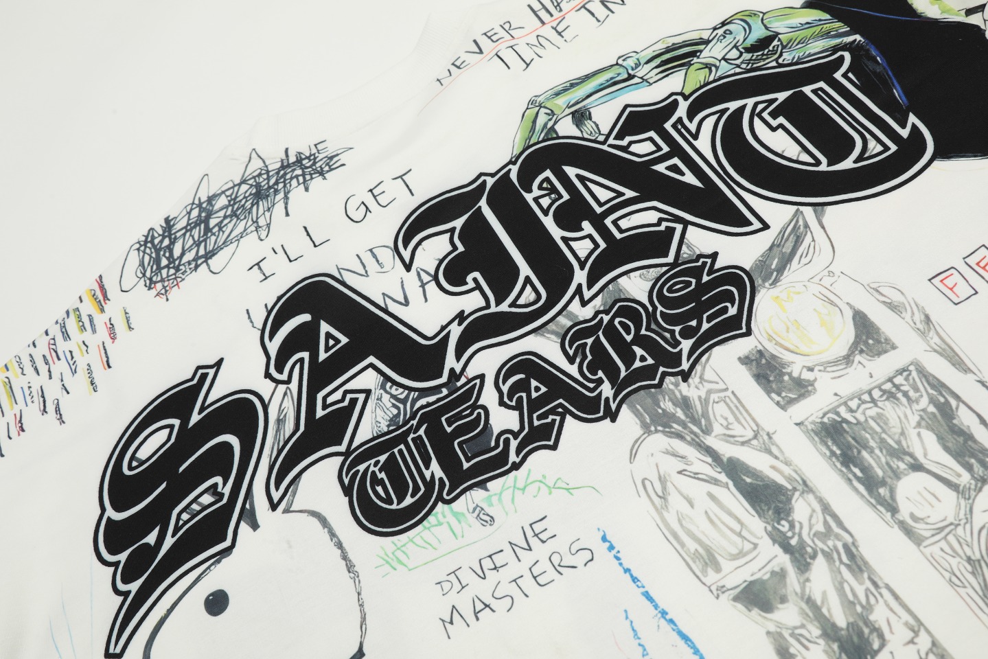 Saint Mich@el Tears  Skull Full Print Long Sleeve