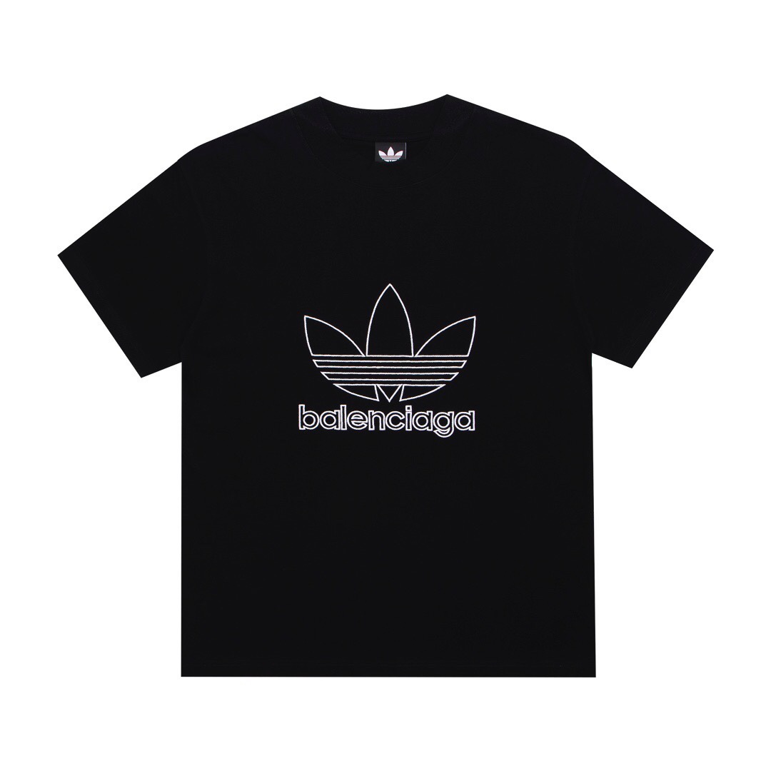 Adidas New clover embroidery logo short sleeves