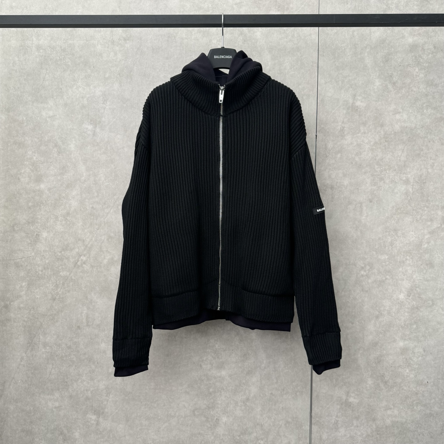 Balenciag@ Men's Zip Up Cardigan