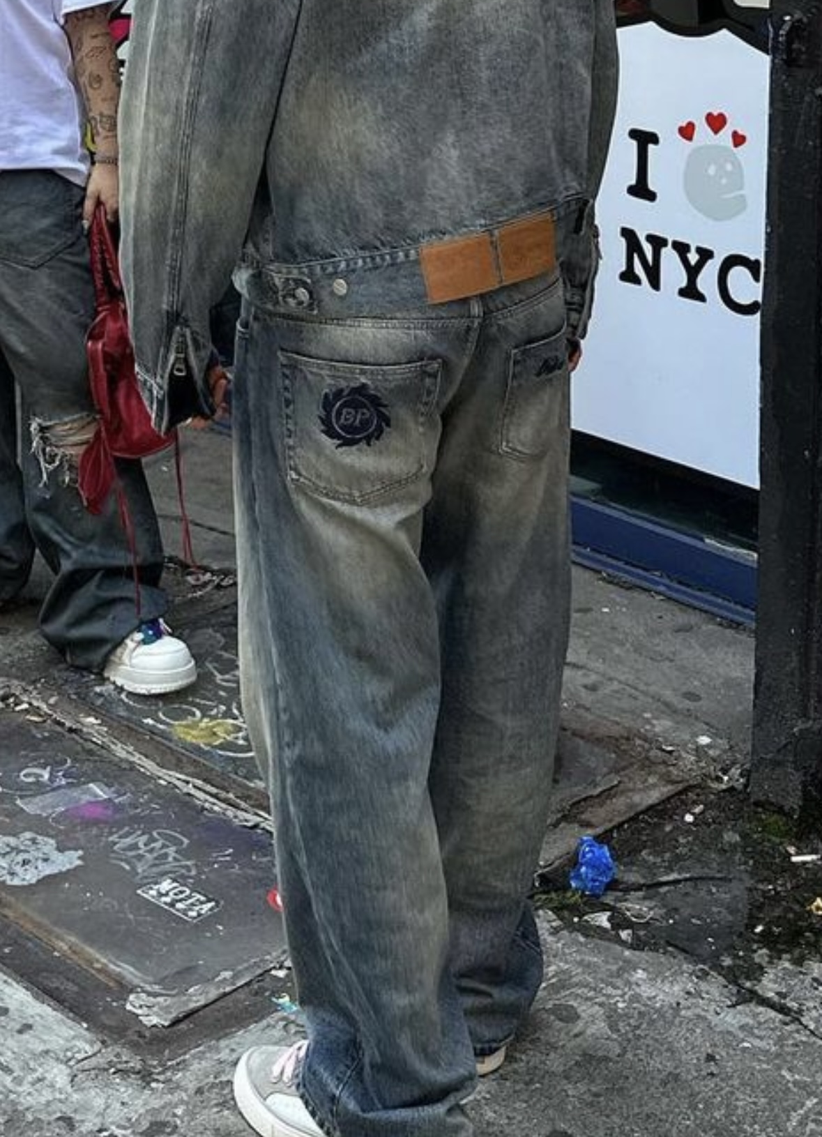 Broken Planet Washed Grey Denim Jeans