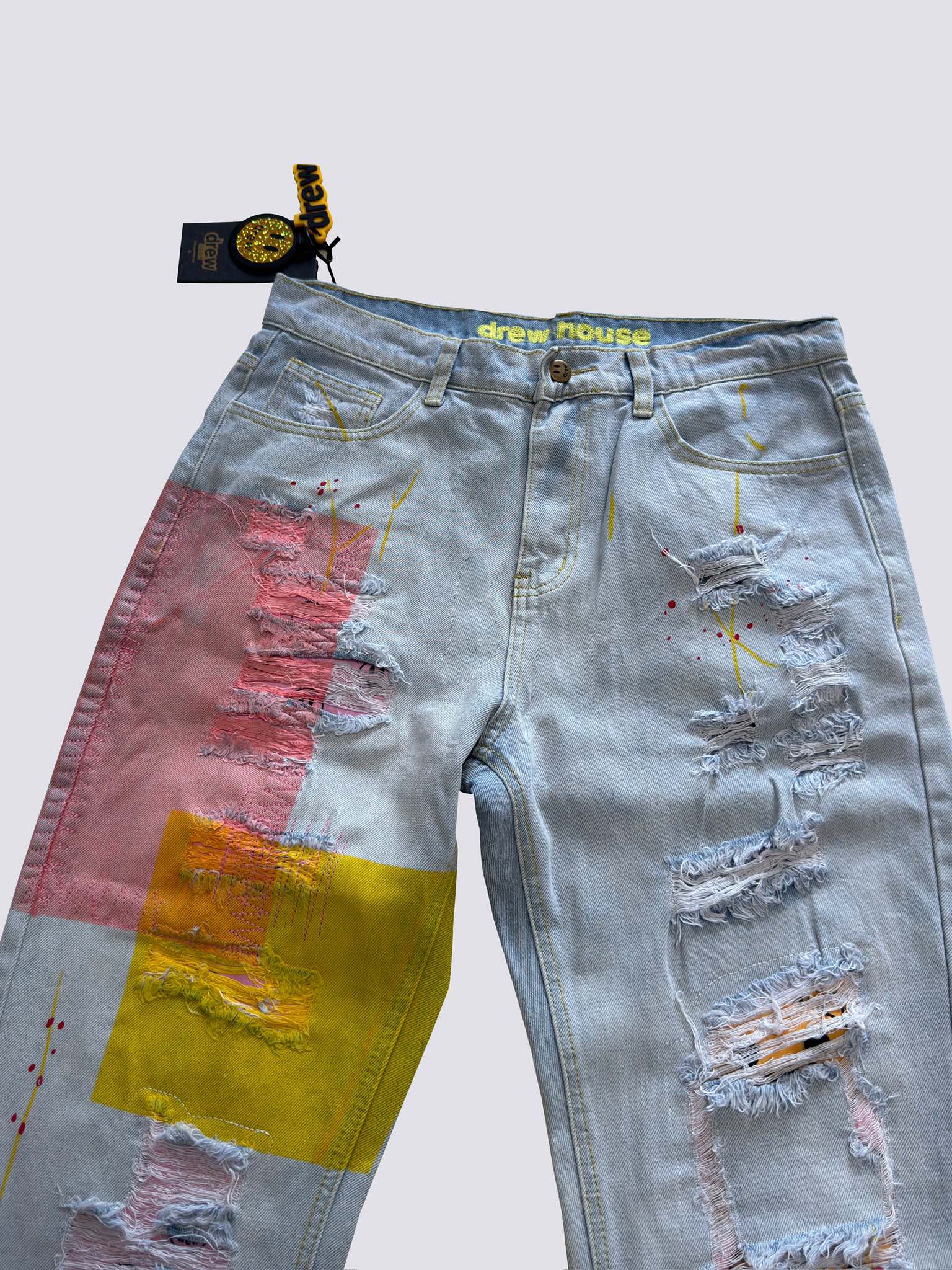 Drew House  Teddy Bear Smiling Face Jeans